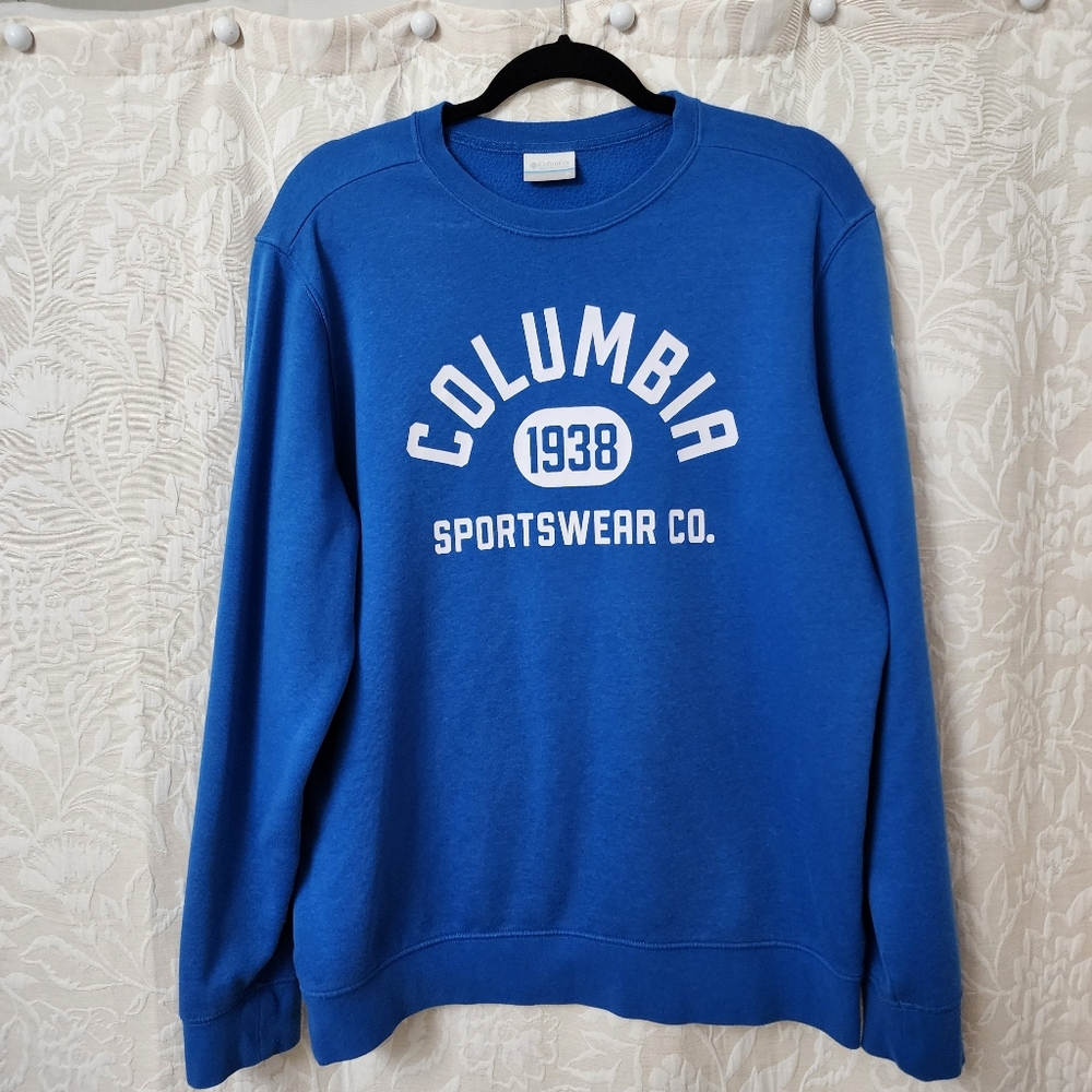 WOMEN  Columbia Blue Crewneck Sweater with Collegiate Logo. EXCELLENT CONDITION - Picture 5 of 7